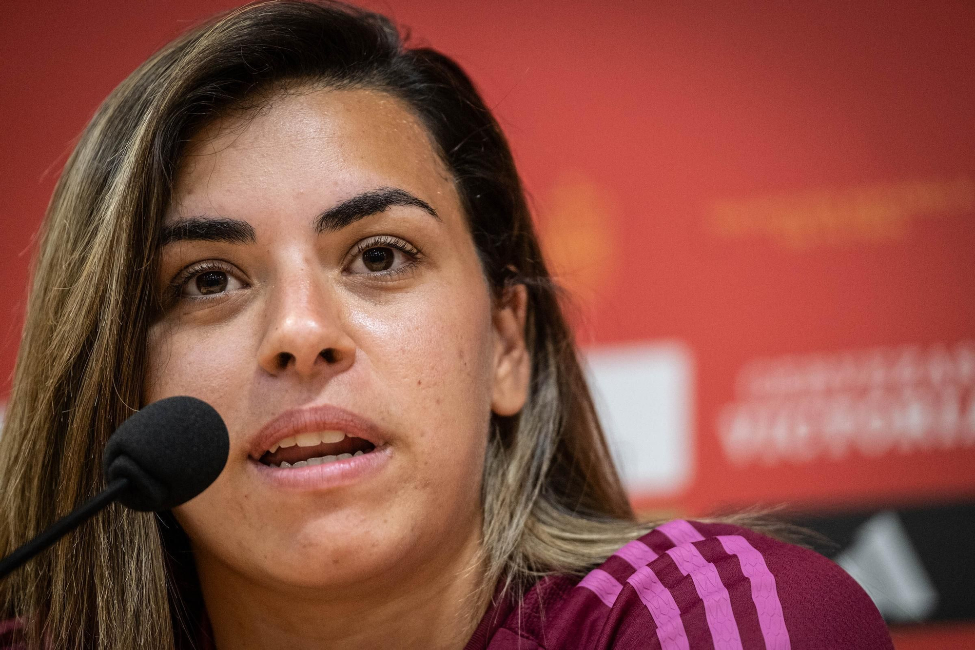 Training and press conference of the women's soccer team in Tenerife