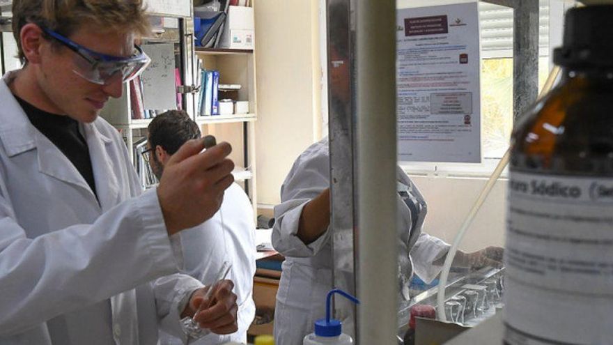 Científicos trabajando en uno de los laboratorios del Instituto de Productos Naturales y Agrobiología, en Tenerife. | El Día