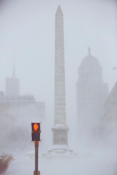 Efectes del temporal de fred a Buffalo