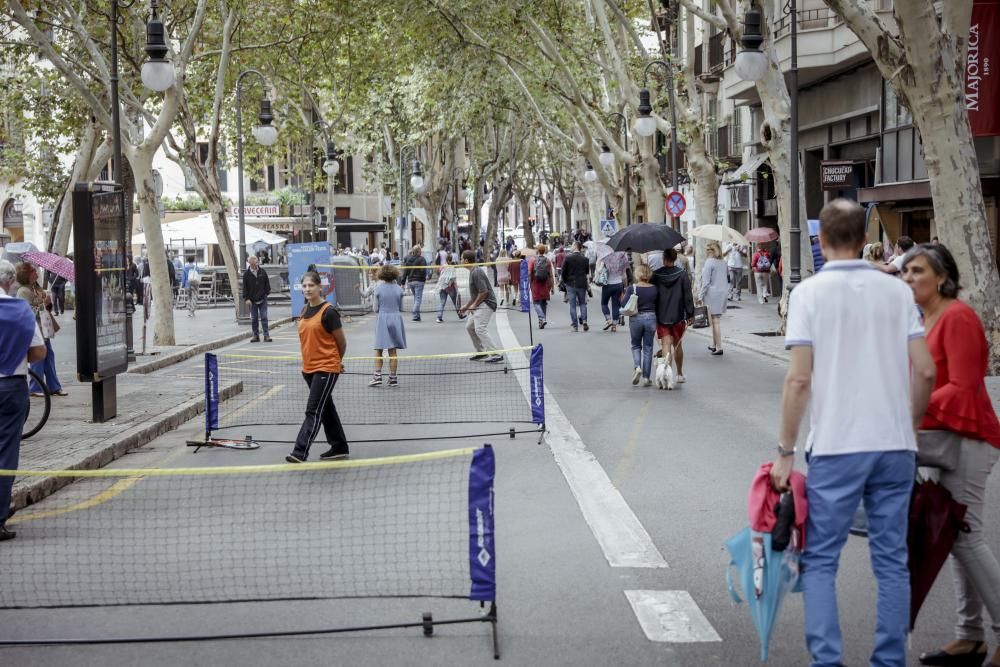 Actos por la Semana de la Movilidad en la calle Unió