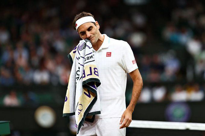 Federer, en su último partido en Wimbledon.