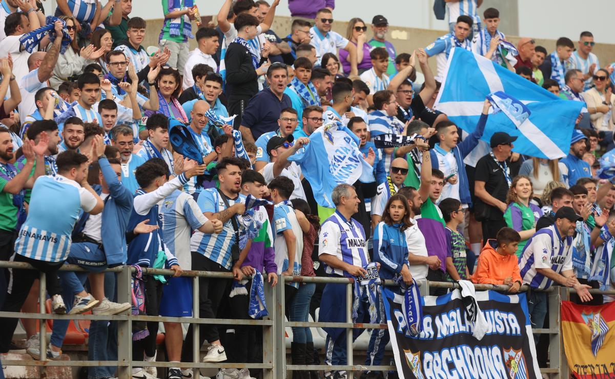 Una imagen del Algeciras - Málaga CF, disputado en el Nuevo Mirador.