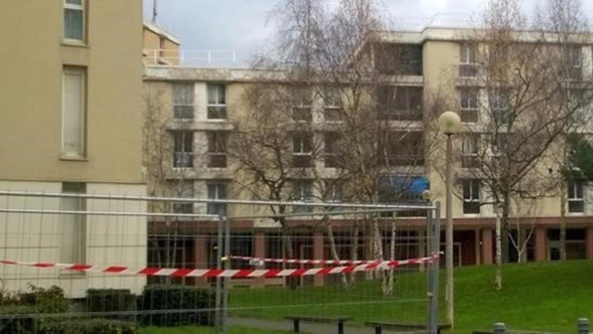 Edificio de Villiers-sur-Marne donde la policía arrestó a los dos sospechosos.