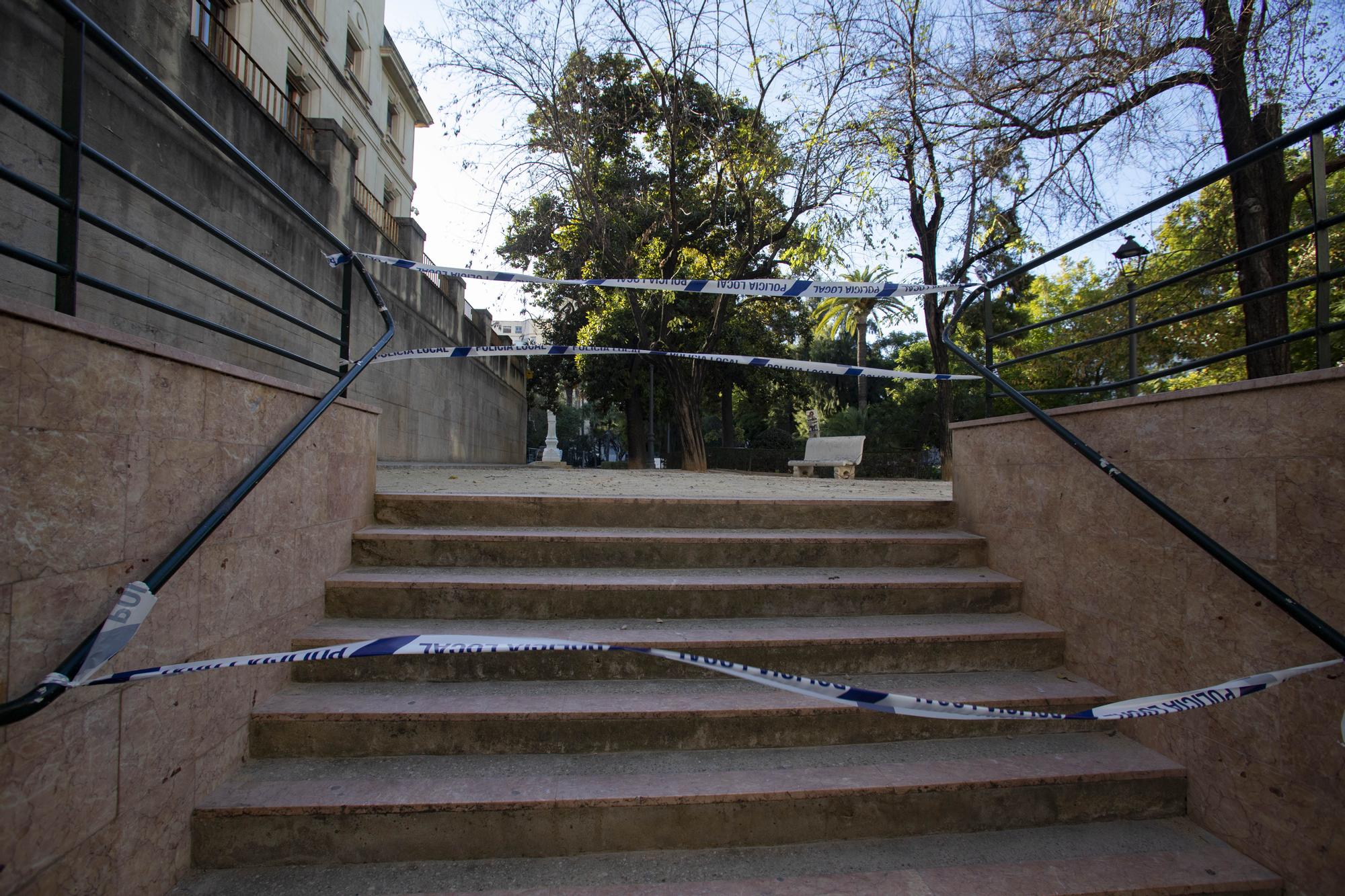 El viento causa varios incidentes en Xàtiva y Ontinyent