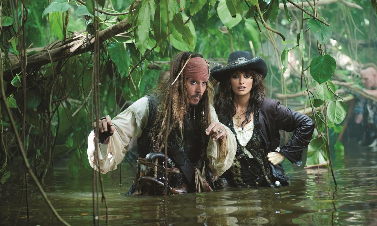 Penélope Cruz, junto a Johnny Depp en ’Piratas del Caribe 4: En costas extrañas’ (2011).