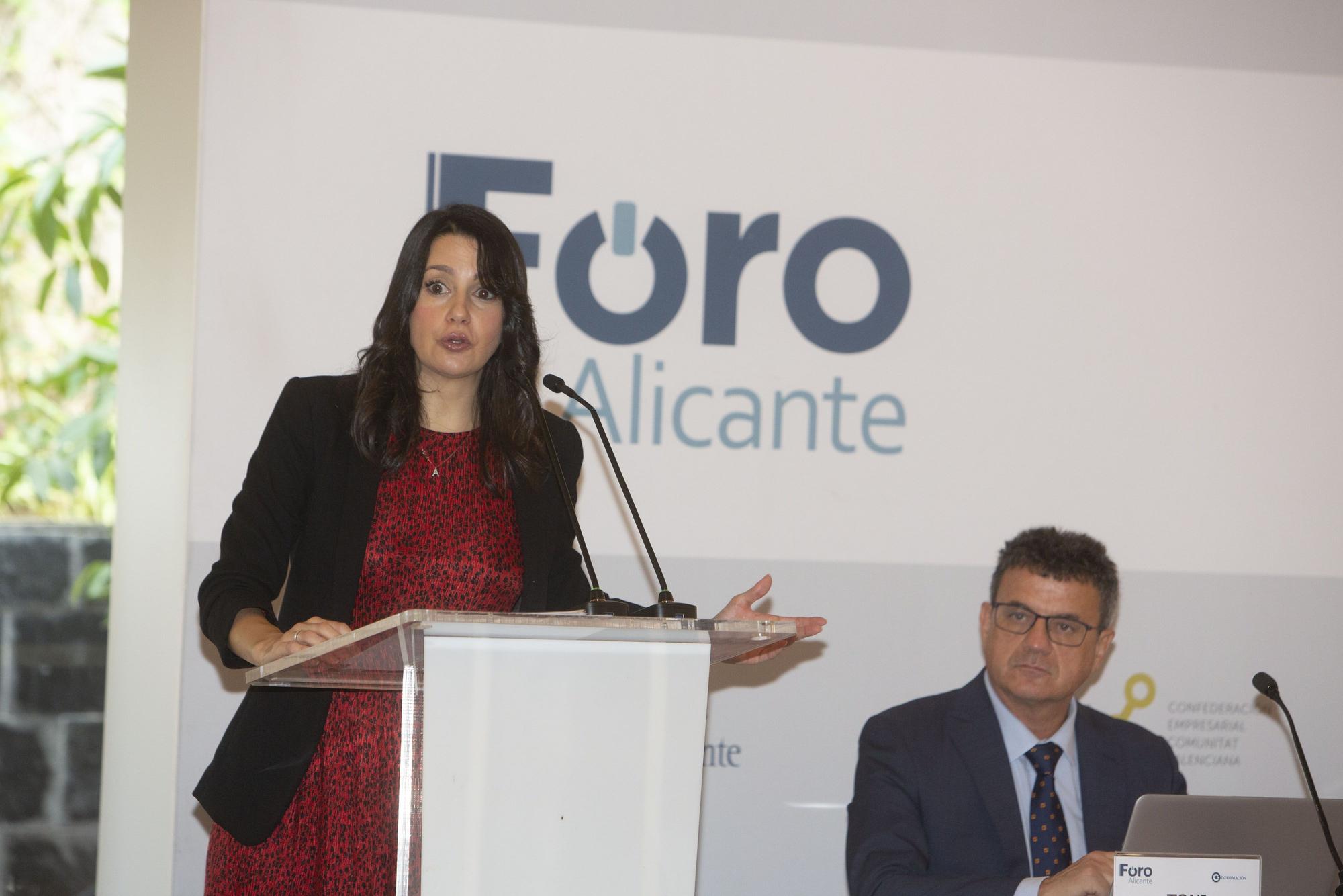 Inés Arrimadas en el Foro Alicante