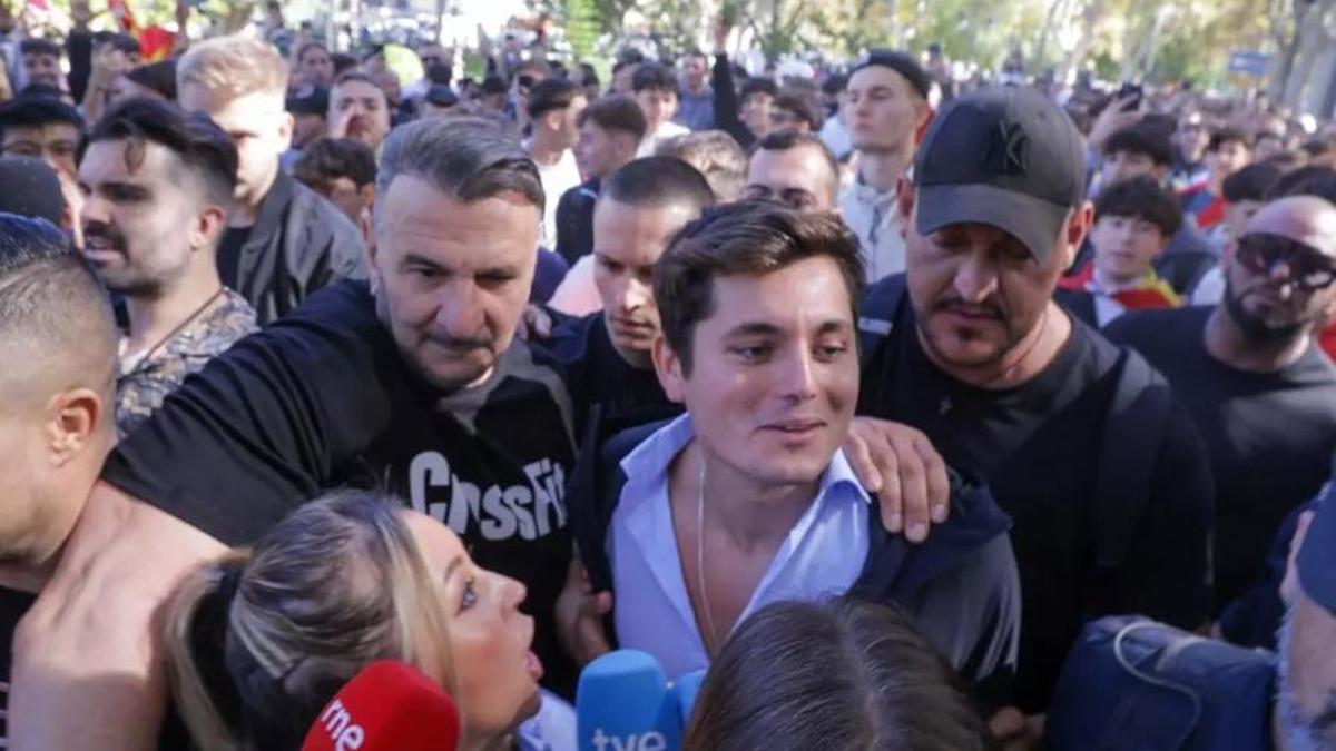 Vito Quiles durante su paso por la UV este octubre