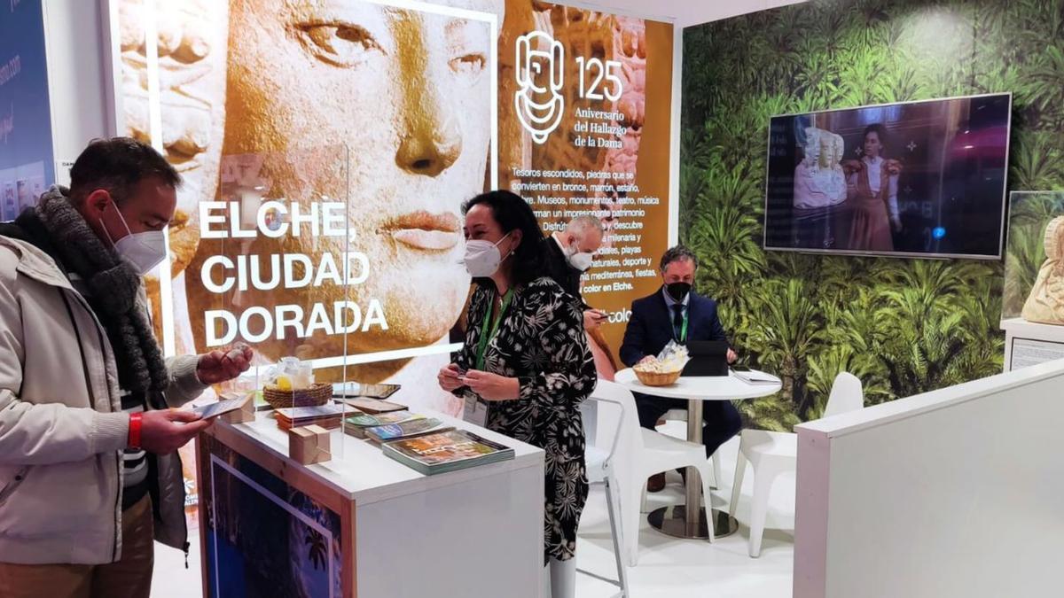 Estand de Elche con la Dama como  gran atractivo en Fitur.