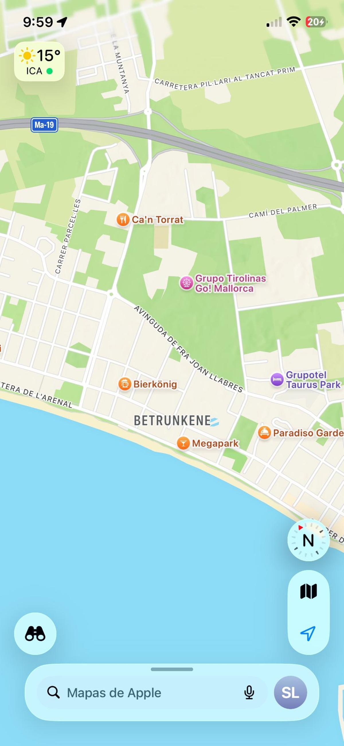 Jetzt heißt der Ballermann "Betrunkene" auf Apple-Karten.