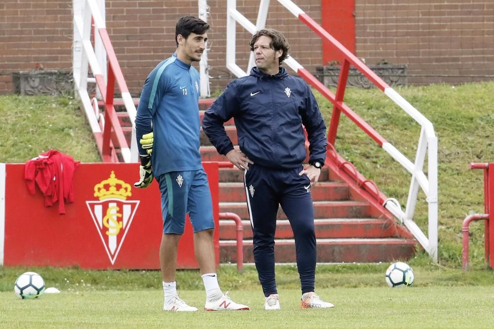 Entrenamiento del Sporting