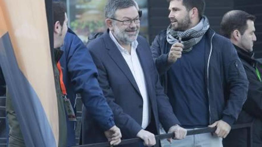 Toni Lorenzo y Enric Porcar, durante la prueba.