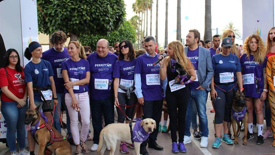 El alcalde de Marbella, José Bernal, y el responsable de Turismo, Miguel Luna, encabezaron la delegación municipal que participó en la carrera.