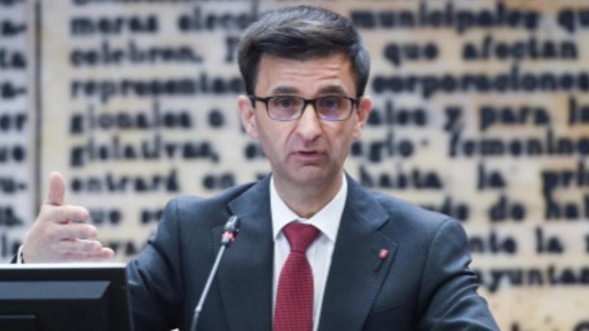 José Pablo López durante una comparecencia en el Senado