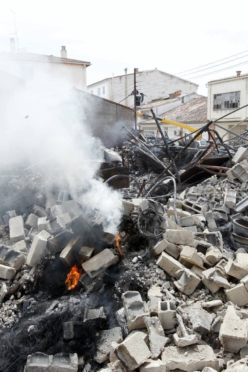 Imágenes del incendio en Alcañiz