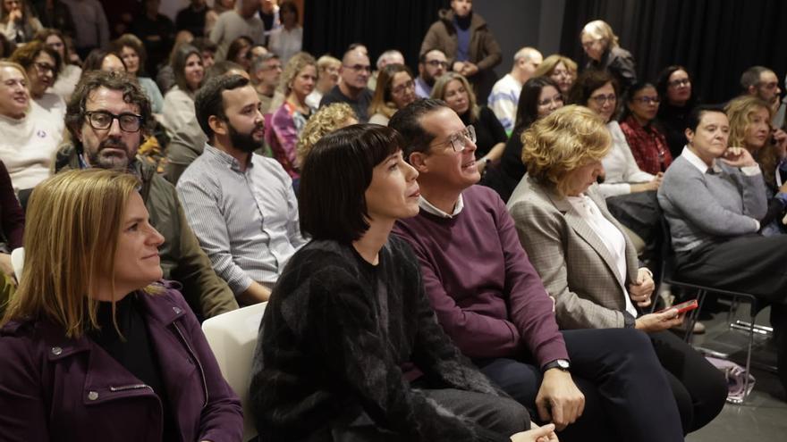 Diana Morant, este lunes, junto al secretario general en Alicante, Rubén Alfaro