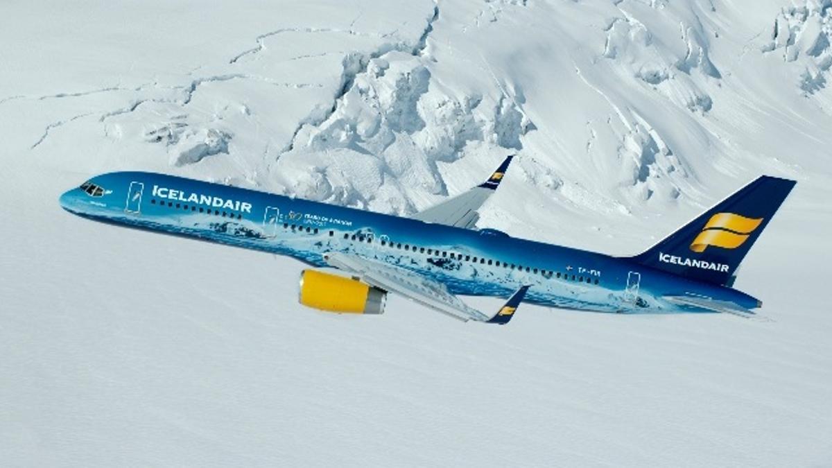 Un avión de Icelandair.