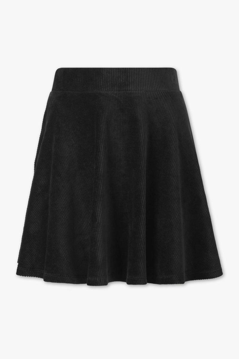 Falda de pana negra de C&amp;A (precio: 12,90 euros)