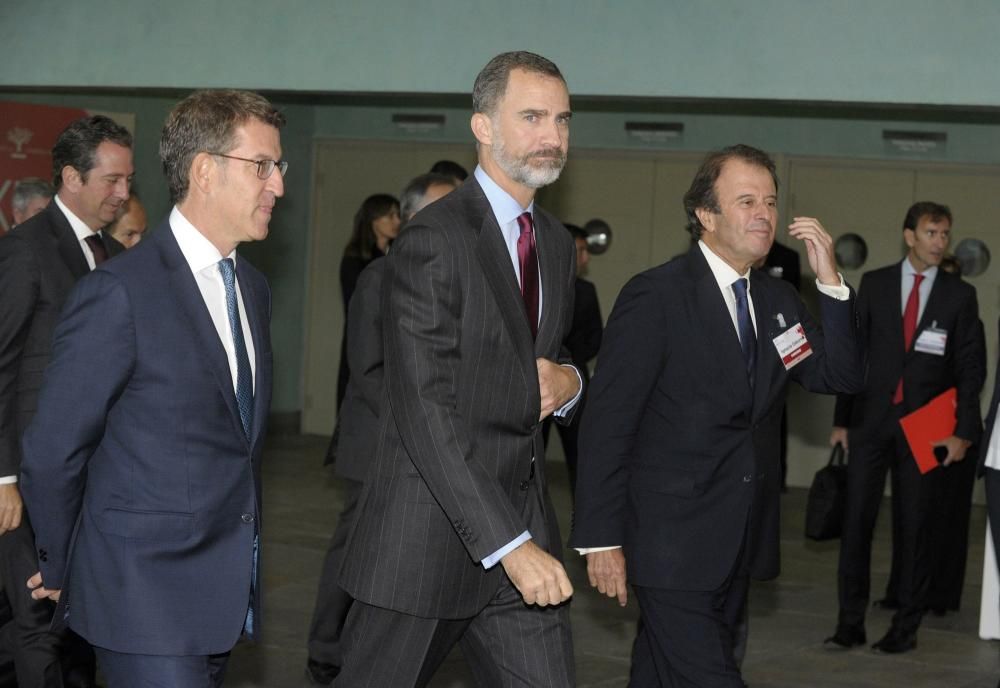 El rey en A Coruña con la Empresa Familiar