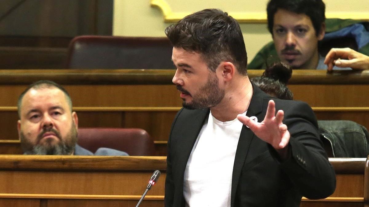 Gabriel Rufián, en el Congreso