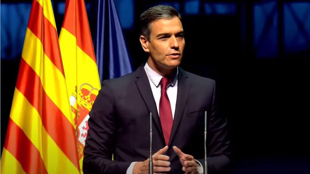 Pedro Sánchez, en su conferencia en el Liceu