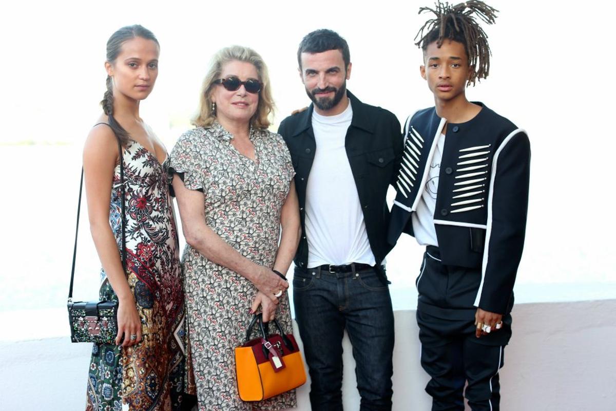 Alicia Vikander, Catherine Deneuve, Nicolas Ghesquiere y Jaden Smith