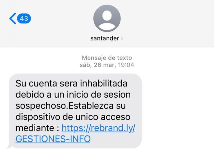 Otro mensaje que esconde un robo.