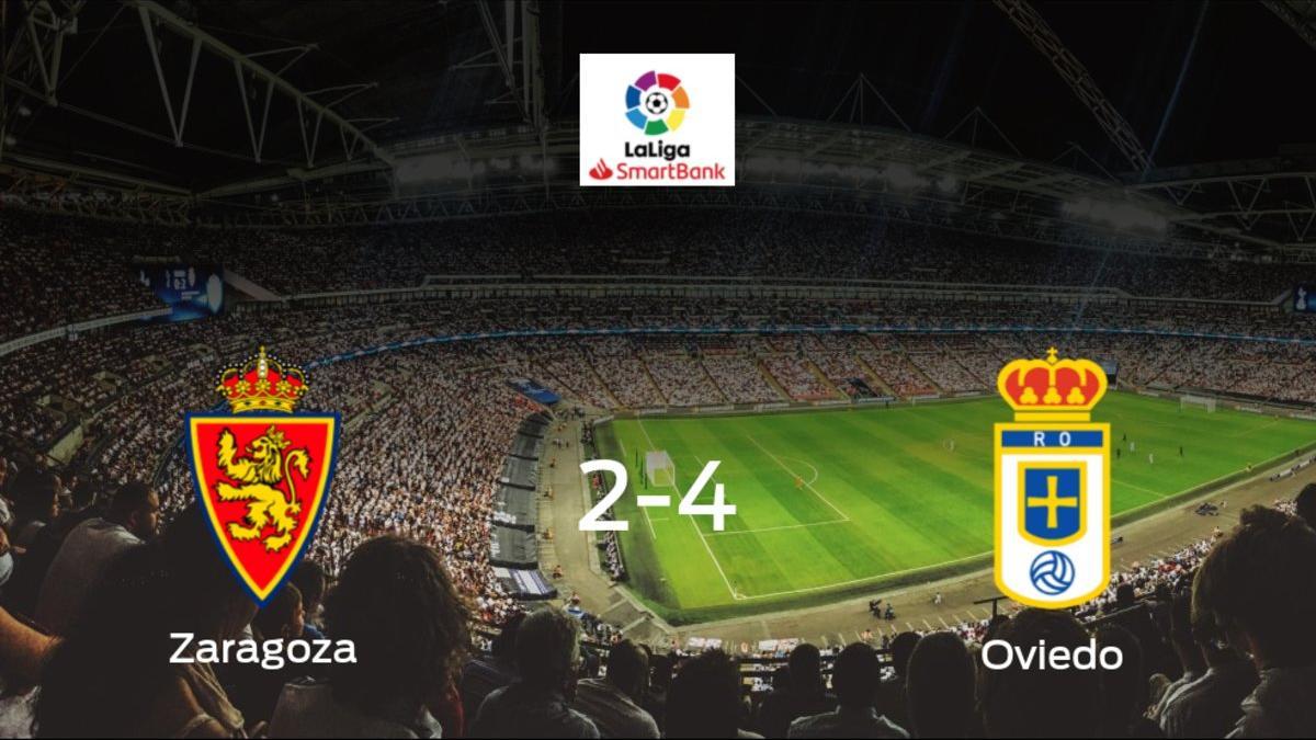 El Real Oviedo se lleva los tres puntos frente al Real Zaragoza (2-4)