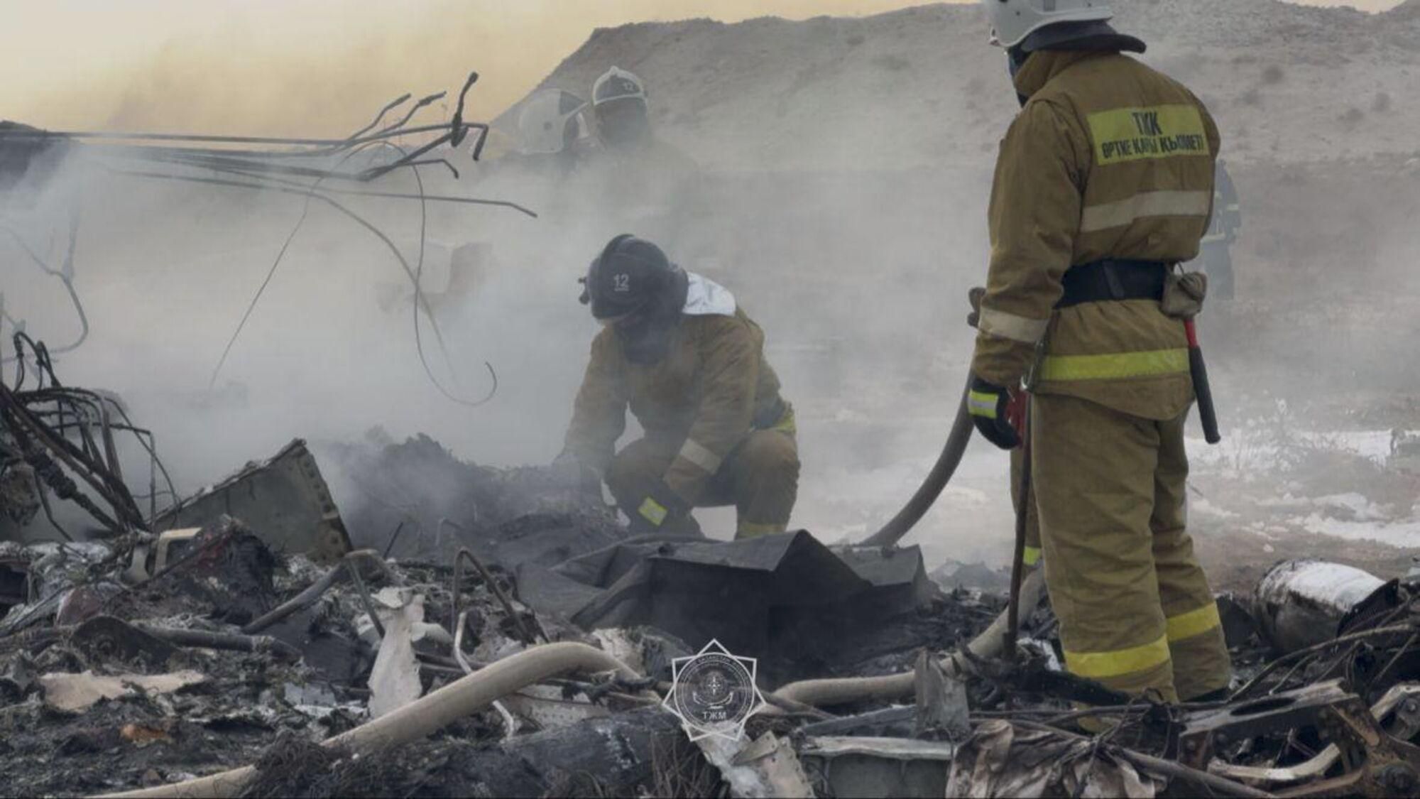 El accidente de avión en Kazajistán, en imágenes.
