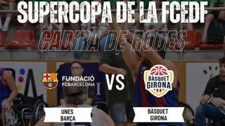 L’UNES FC Barcelona i el Bàsquet Girona disputen la Supercopa FCEDF de bàsquet en cadira de rodes