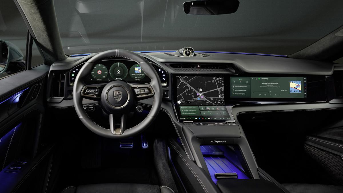 Interior del Porsche Cayenne Electric