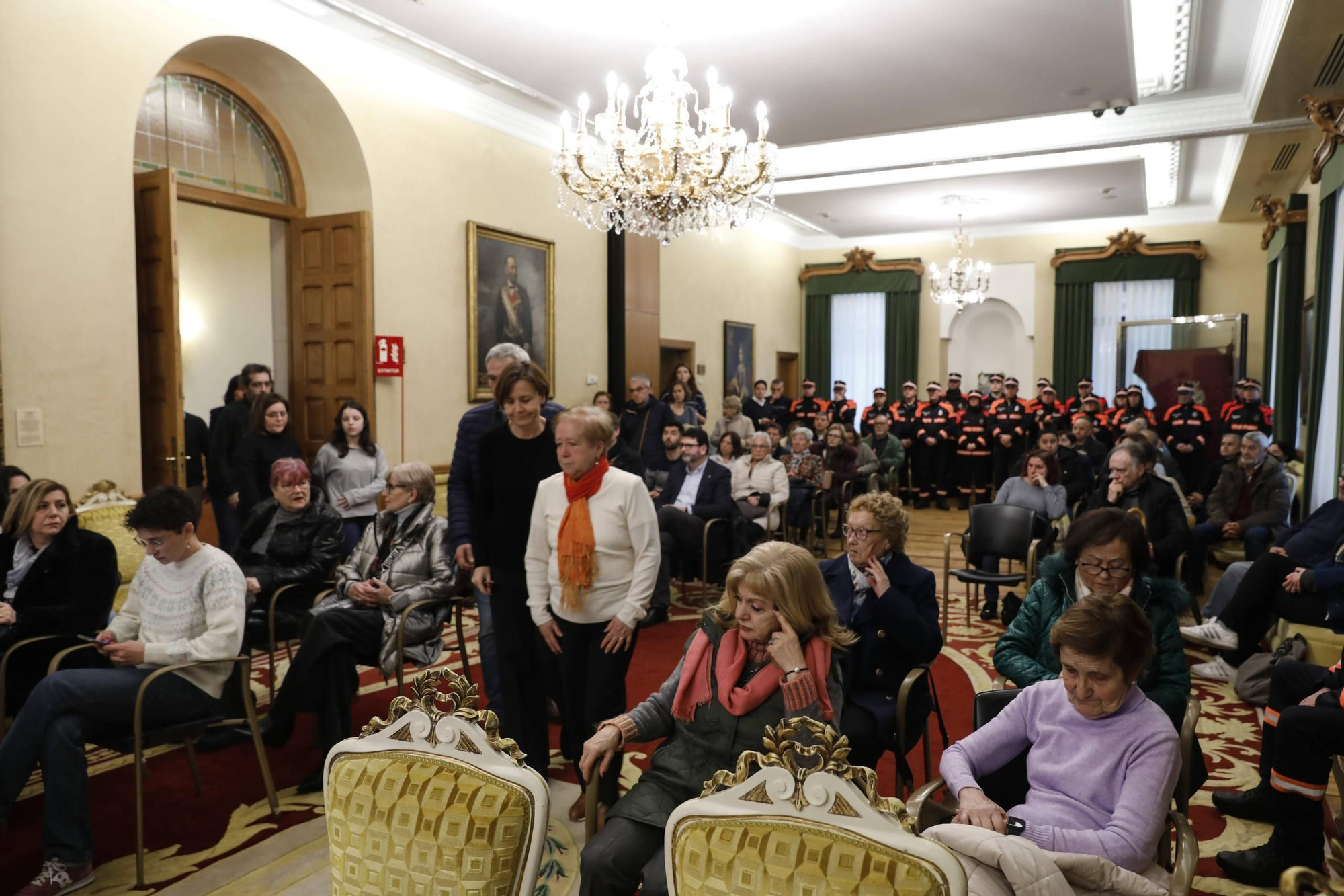 Emotivo homenaje a Inés Sánchez, la voluntaria de Protección Civil gijonesa fallecida en un accidente de tráfico en León