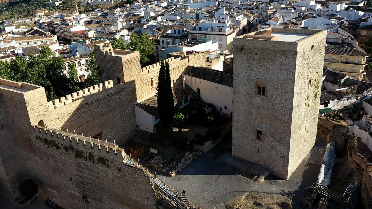 Vista aérea del Castillo de Priego, monumento al que se destina una mayor inversión en el Plan de Sostenibilidad Turística.