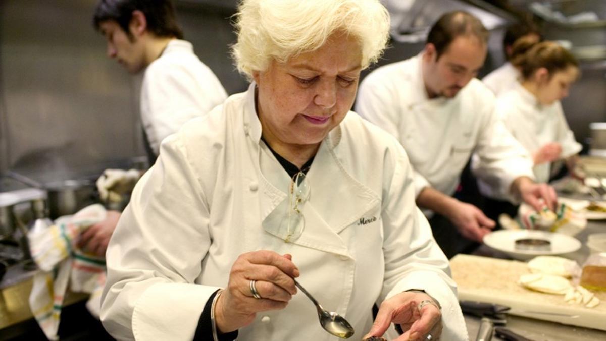 La cocinera Mercè Navarro.