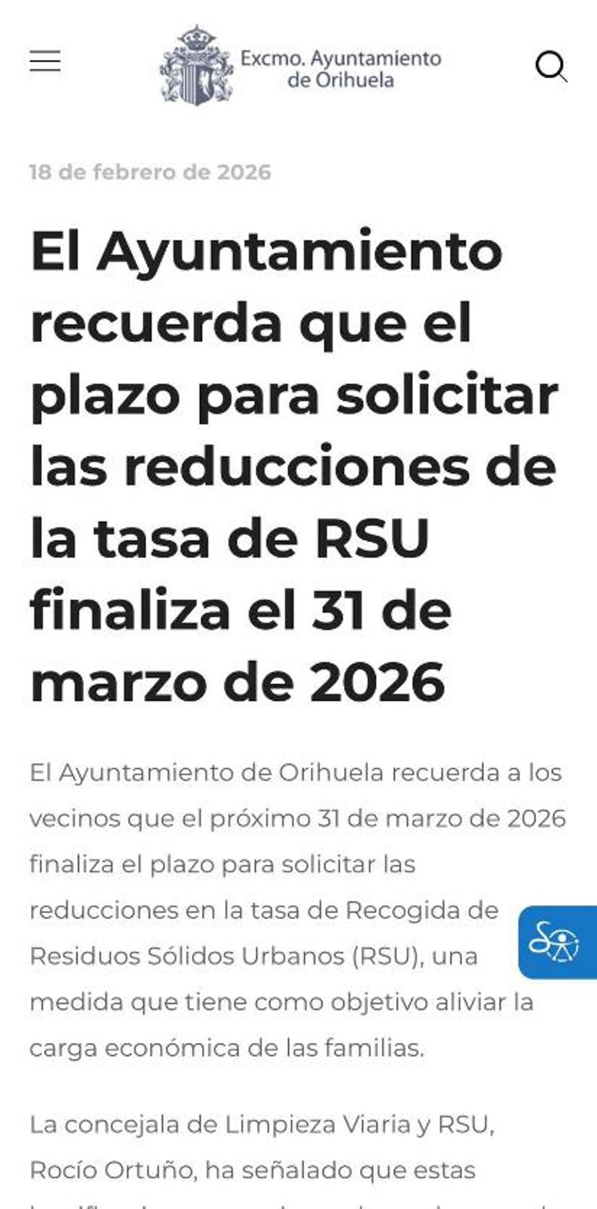 El Ayuntamiento informó en febrero de que el plazo acababa el 31 de marzo