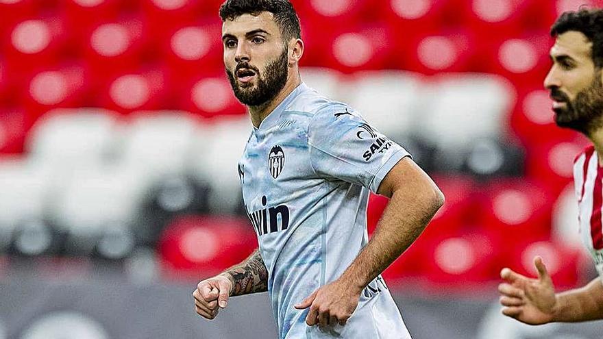 Patrick Cutrone, el pasado domingo en San Mamés. | EFE