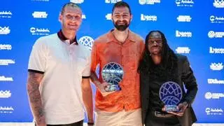 Los jugadores del Unicaja Perry, Kravish y Osetkowski, premiados por la BCL