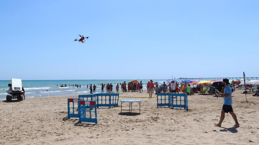 Simulacro con dron