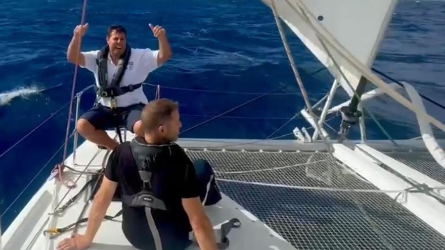 Así avanza la aventura del único barco canario en la ARC 2025
