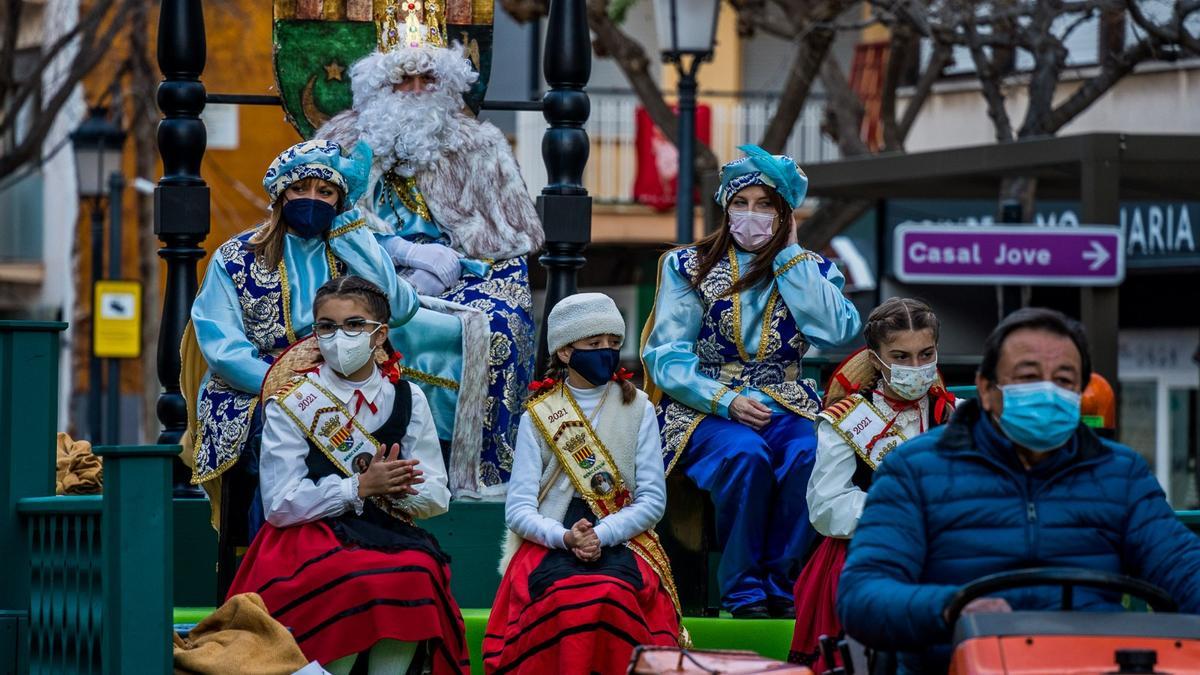 Melchor en la cabalgata de Benicàssim