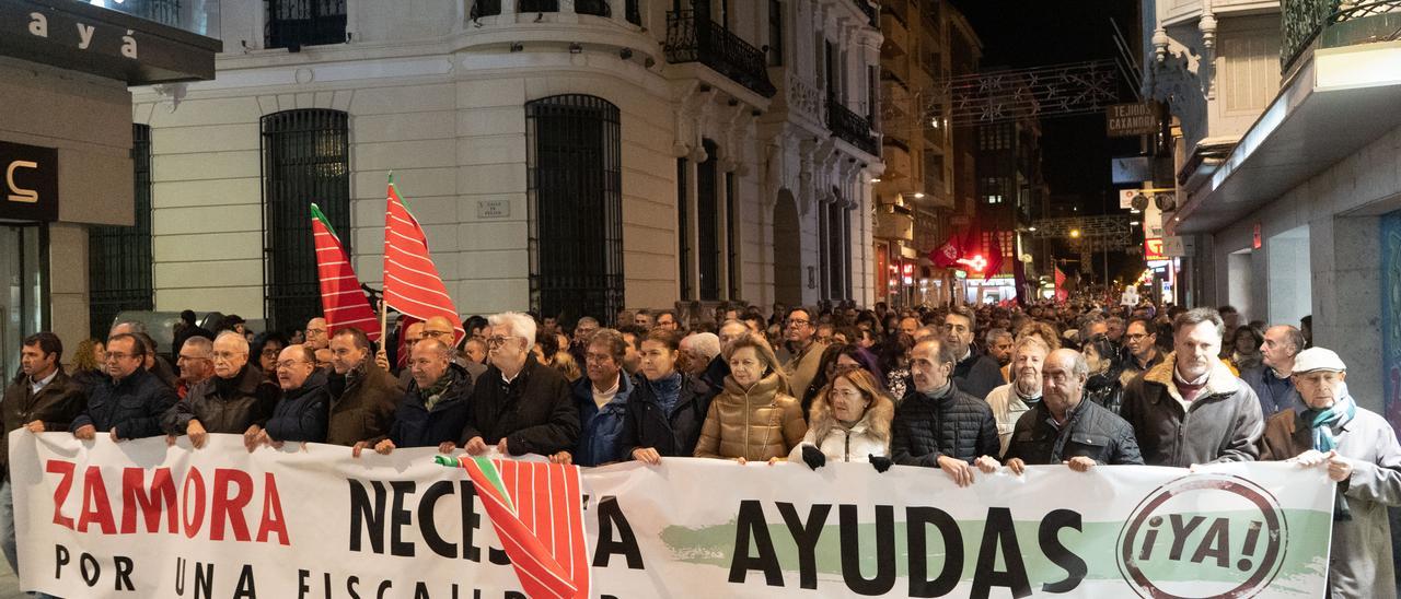 Manifestación en Zamora por una fiscalidad diferenciada