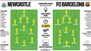 Una duda y una posible sorpresa de Flick para el once de Newcastle