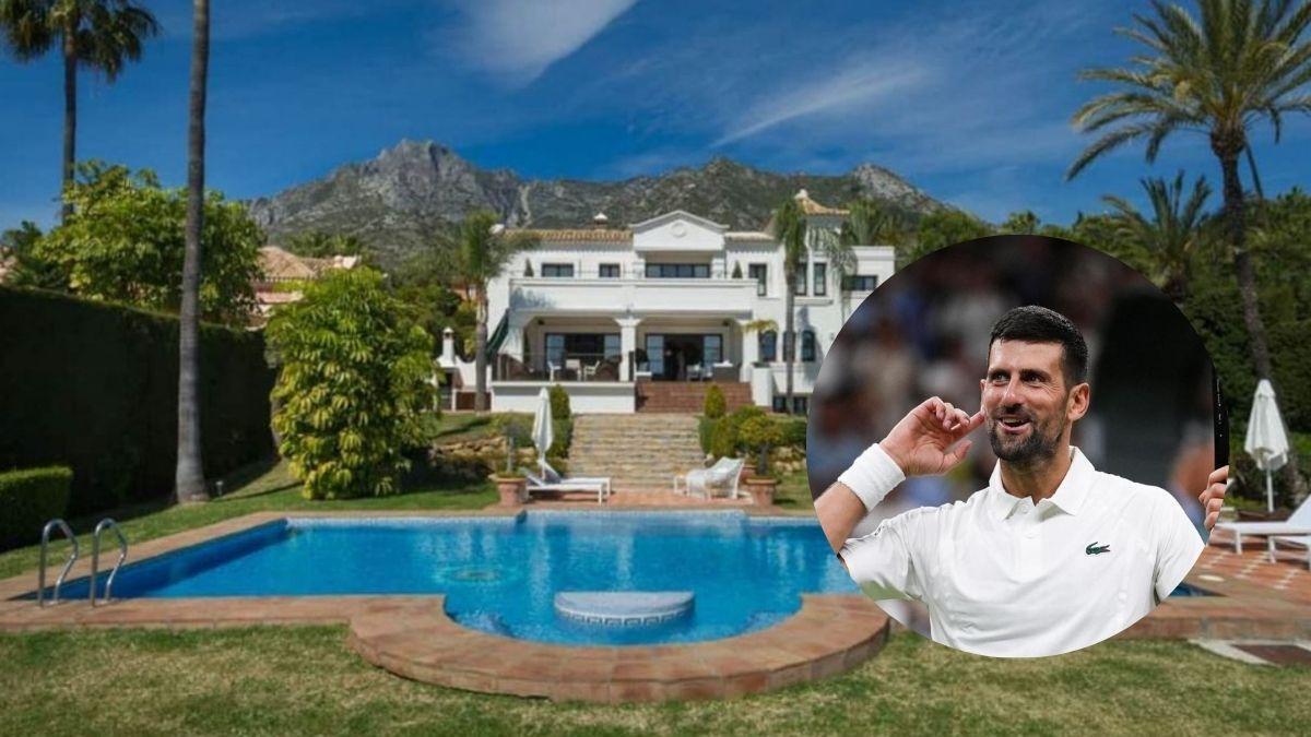 El patrimonio inmobiliario de Novak Djokovic en Málaga: un antiguo palacete andalusí de 11 millones de euros con 1.000 metros cuadrados de piscinas, terrazas y vistas al mar
