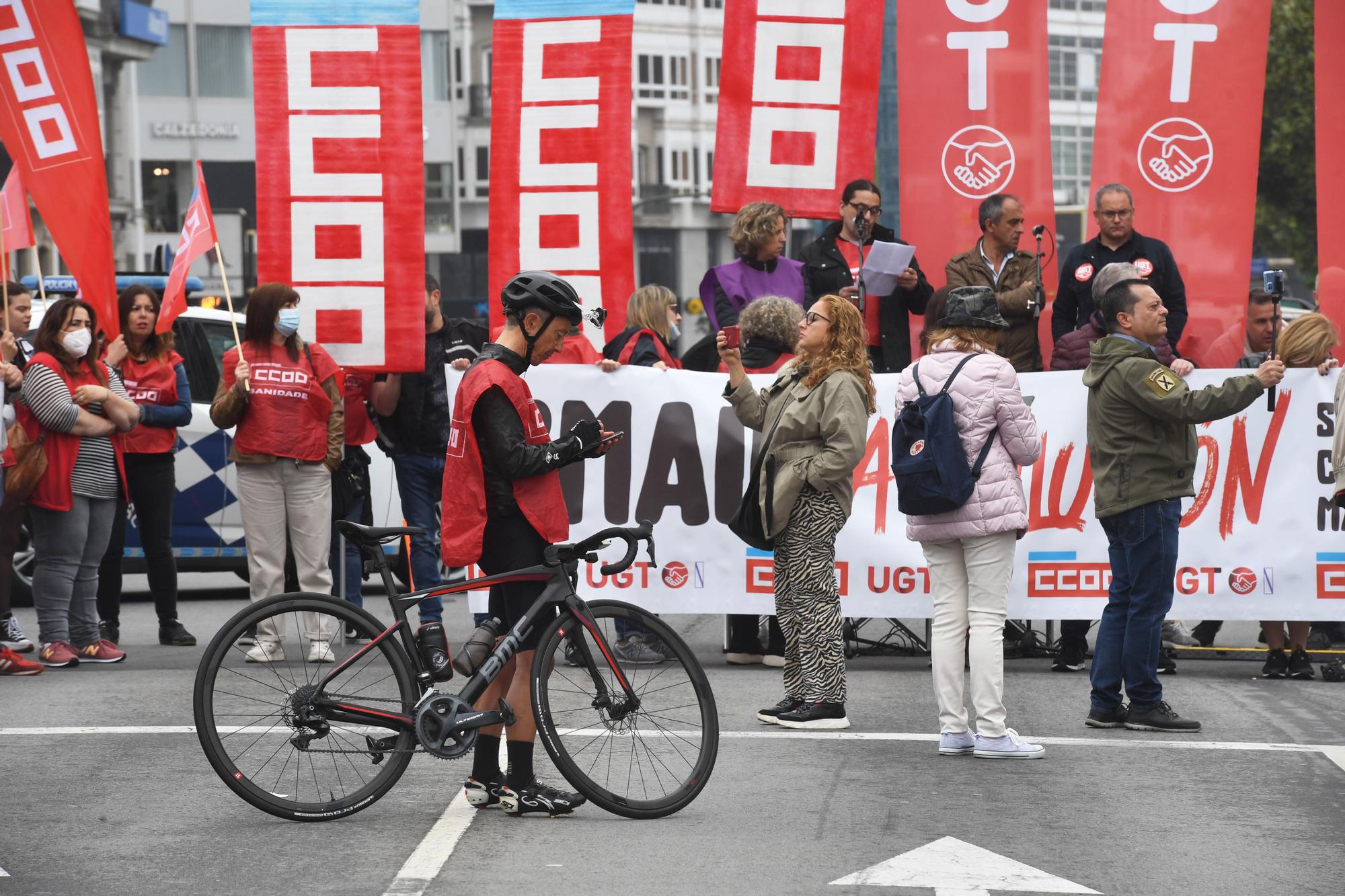 Manifestación por el 1 de mayo en A Coruña