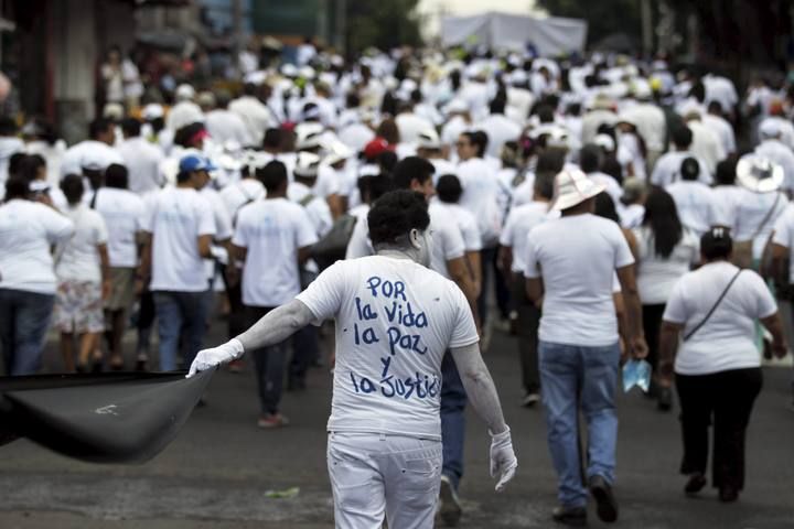 Marcha por la Paz, la Vida y la Justicia en el centro de San Salvador