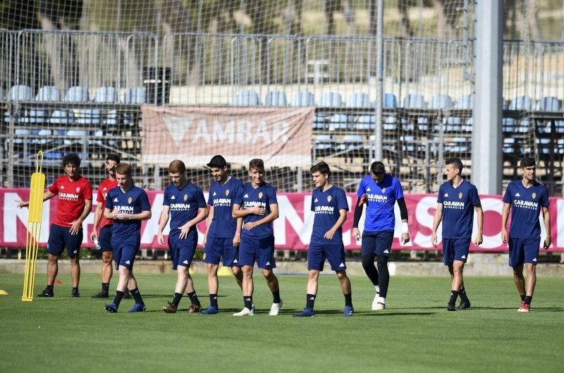 Entrenamiento del Real Zaragoza en la Ciudad Deportiva