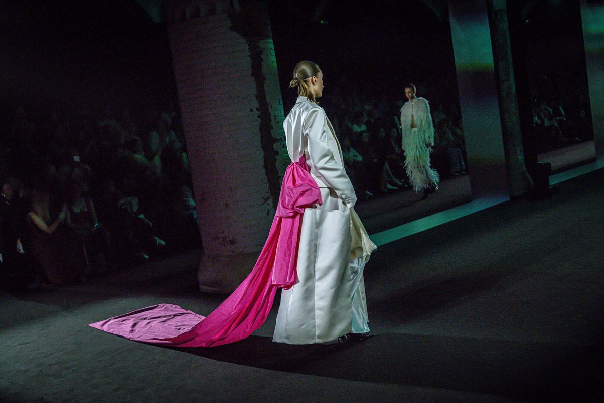 Desfile de Juan Vidal en la 080 Barcelona Fashion