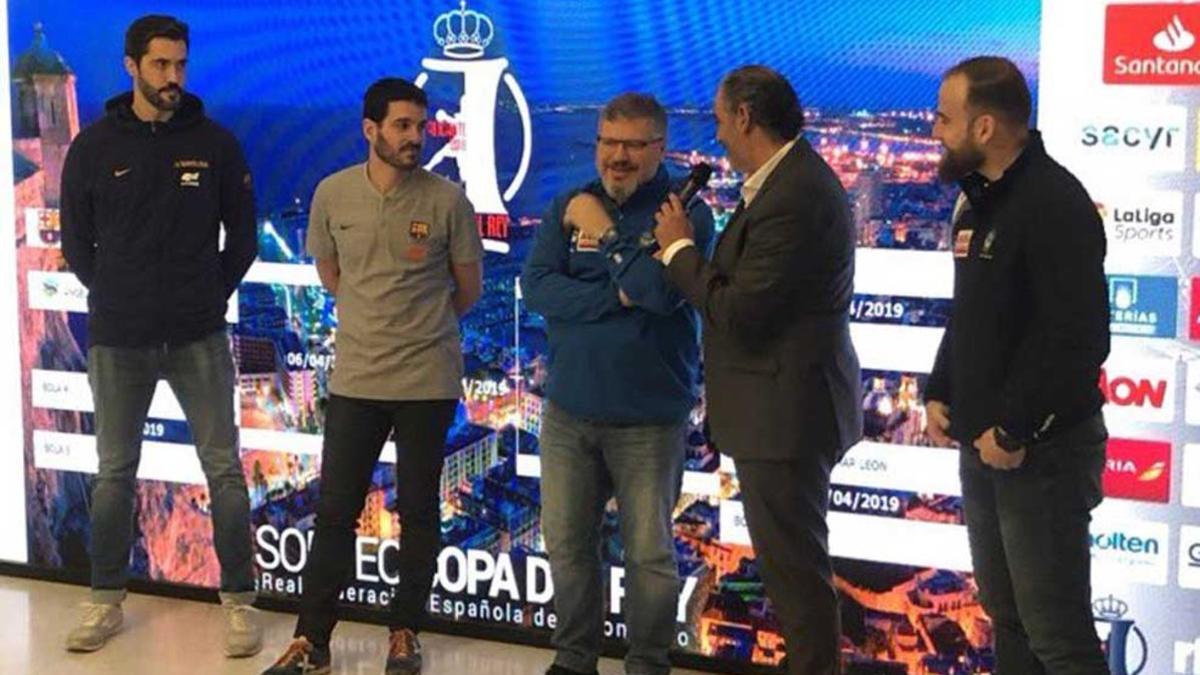 Entrerríos y Roy, en el sorteo de Copa en Alicante