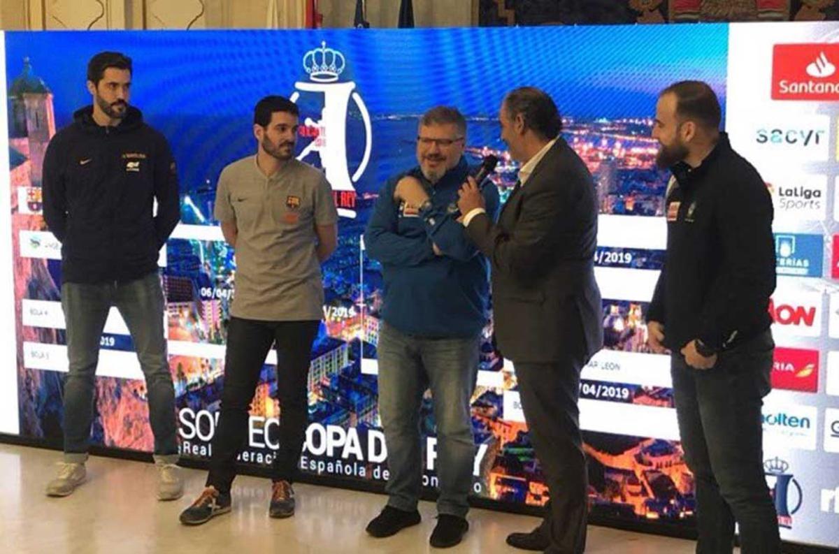 Entrerríos y Roy, en el sorteo de Copa en Alicante