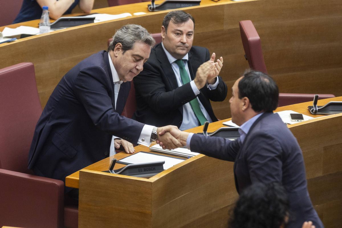 Valencia. VLC. Aprobacion de los presupuestos de PP y VOX de la Generalitat Valenciana en Les Corts, los primeros de Juanfran Perez Llorca. PP y VOX