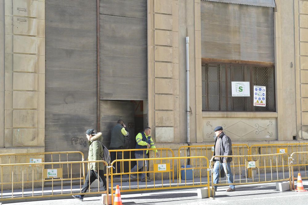 El edificio de El Progreso, en proceso de demolici